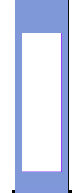 一文字無し・筋廻し有りの袋表装