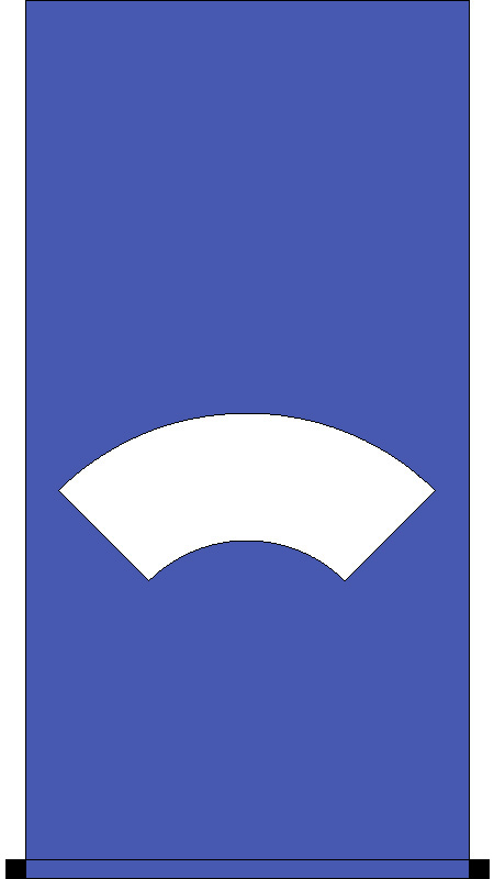 扇面 くり貫き表装