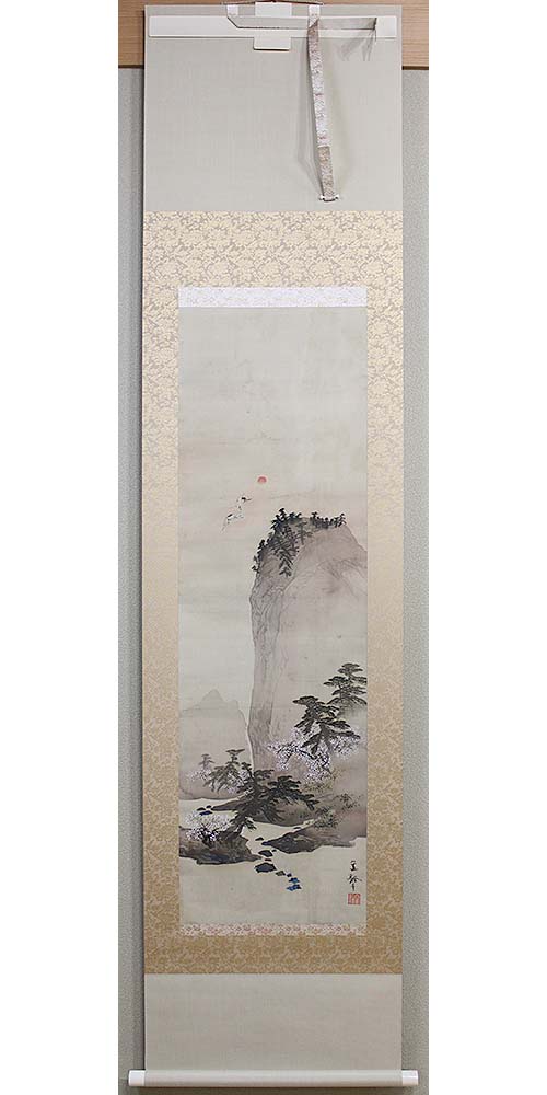 蓬莱山図の修復後