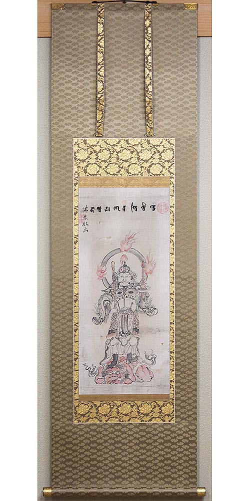 韋駄天尊像の修復後